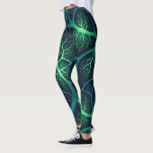 Leggings Futuristic Zombie Aesthetic Pattern – Biomechanica (Gauche)