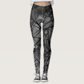 Leggings FuzzyFoxArt, polygone (Devant)