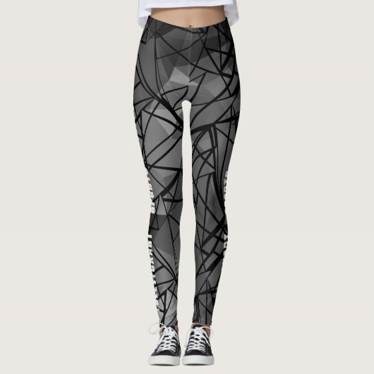 Leggings FuzzyFoxArt, polygone (Devant)