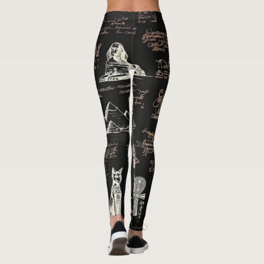 Leggings G90GRAPHIQUE Écriture SWEAR-Hiéroglyphique (Dos)