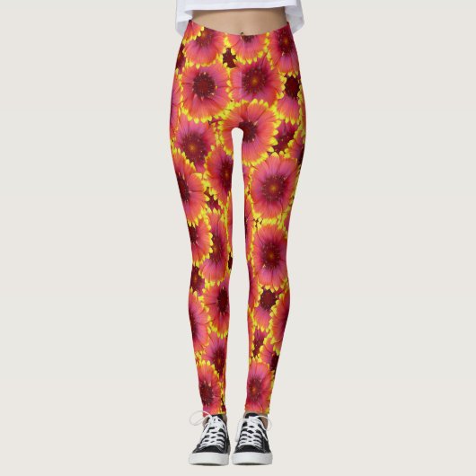 Leggings Gaillardia Motif sans ambages (Devant)
