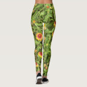 Leggings Gaillardia parfois appelé fleurs blanches (Dos)