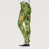 Leggings Gaillardia parfois appelé fleurs blanches (Gauche)