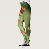 Leggings Gaillardia SunFlowers Fleur sauvage Floral Green (Gauche)