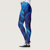 Leggings Galaxie bleue abstraite (Gauche)