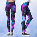 Leggings Galaxie bleue et violette Neon Yoga<br><div class="desc">Une superbe paire de leggings ou de pantalons de yoga avec ma belle galaxie bleue et violette ! Les collants parfaits pour faire du yoga ou faire du yoga et une grande idée de cadeau de nouveauté pour quelqu'un qui aime l'espace, la galaxie de la voie laiteuse, les étoiles, et...</div>