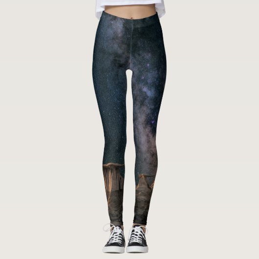 Leggings Galaxie colorée (Devant)