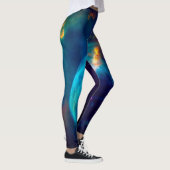 Leggings Galaxie colorée d'anomalie de l'espace (Droite)