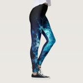 Leggings Galaxie de l'espace bleu (Droite)