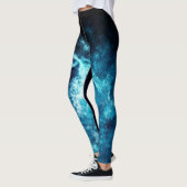 Leggings Galaxie de l'espace bleu (Gauche)