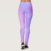 Leggings Galaxie de rose en pastel (Dos)