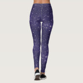Leggings Galaxie moderne violet Cosmic Universe Stations sp (Dos)