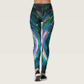 Leggings Galaxie peinte à la main (Dos)