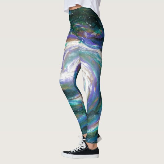Leggings Galaxie peinte à la main (Gauche)
