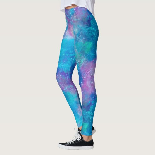 Leggings Galaxie peinte série Design 3 (Gauche)
