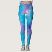 Leggings Galaxie peinte série Design 3 (Devant)