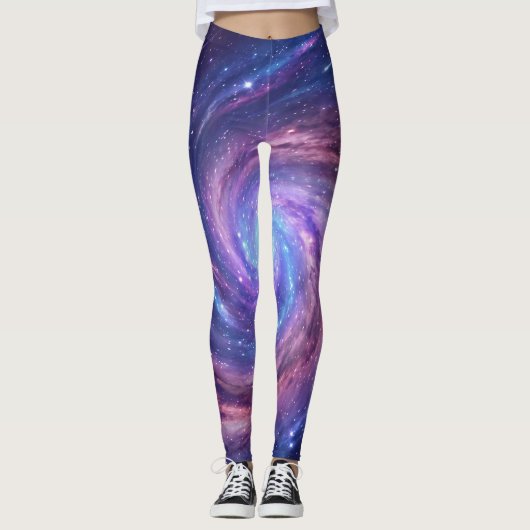 Leggings Galaxie spirale mystique Vortex (Devant)