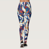 Leggings Galaxie spirale violette (Dos)