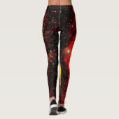 Leggings Galaxie tombée en feu (Dos)