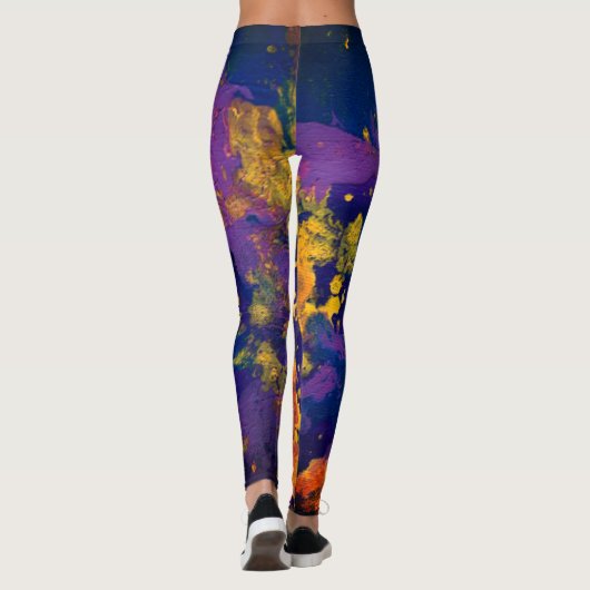 Leggings Galaxie violette II (Dos)