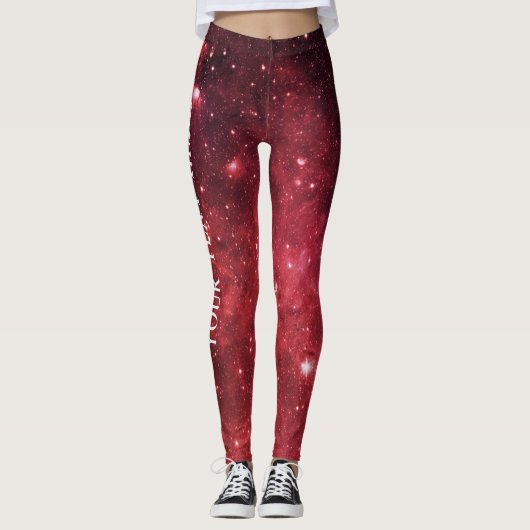 Leggings Galaxy à taille élevée imprimer Entraînement Contr (Devant)