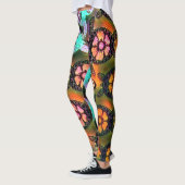 Leggings Galaxy branché Nebula Hawaiian Sea Turtle Dance (Gauche)