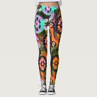 Leggings Galaxy branché Nebula Hawaiian Sea Turtle Dance