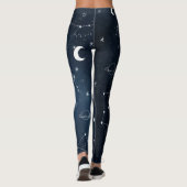 Leggings Galaxy Constellations Sky Astronomy Stars Planètes (Dos)