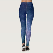 Leggings Galaxy Nebula Yoga Pantalon Espace bleu (Dos)