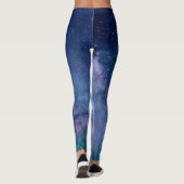 Leggings Galaxy Nebula Yoga Pantalon Espace bleu (Dos)