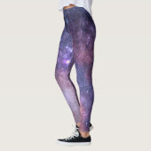 Leggings Galaxy Nebula Yoga Pantalon Espace Violet (Gauche)