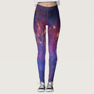 Leggings Galaxy Nebula Yoga Pantalon Espace Violet