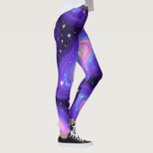 Leggings Galaxy Swirls Motif Dreamy Cosmic Nebula Design (Droite)