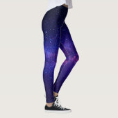 Leggings Galerie de nuit pourpre étoilée (Droite)