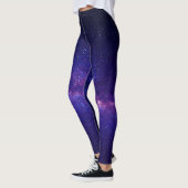 Leggings Galerie de nuit pourpre étoilée (Gauche)