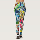 Leggings Galets colorés Art Mosaïque (Dos)