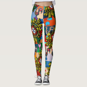 Leggings Galo de Barcelos, designs portugais
