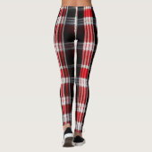Leggings Gamme Abstraite Red Black (Dos)