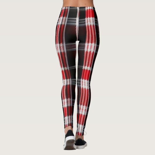 Leggings Gamme Abstraite Red Black (Dos)