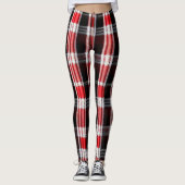 Leggings Gamme Abstraite Red Black (Devant)