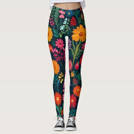 LEGGINGS GARDEN FLOWERS (Devant)