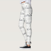 Leggings Garder de la promesse Feuille manuscrite Pantalon  (Gauche)