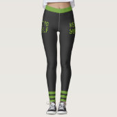 Leggings Gardez-le pour vous-même Green Strips (Devant)