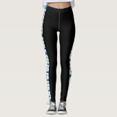 Leggings "Gardez sur" la sélection fonctionnante la rayure (Devant)