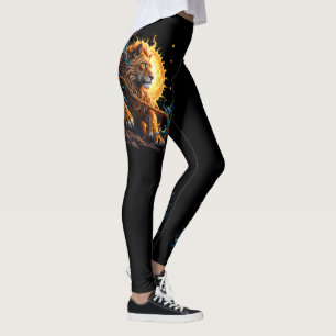 Leggings Gardien du Seuil Solaire – Lion de l'Équilibre