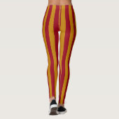 Leggings Garnet vertical et bandes d'or (Dos)