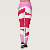 Leggings GAY PRIDE britannique (Union Jack rose) (Drapeau b (Dos)