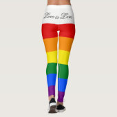 Leggings Gay pride de lesbienne du drapeau LGBT (Dos)