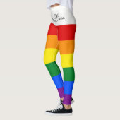 Leggings Gay pride de lesbienne du drapeau LGBT (Gauche)