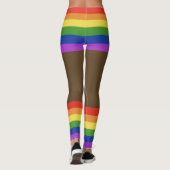 Leggings Gay pride Faux Shorts & Legs (Dos)